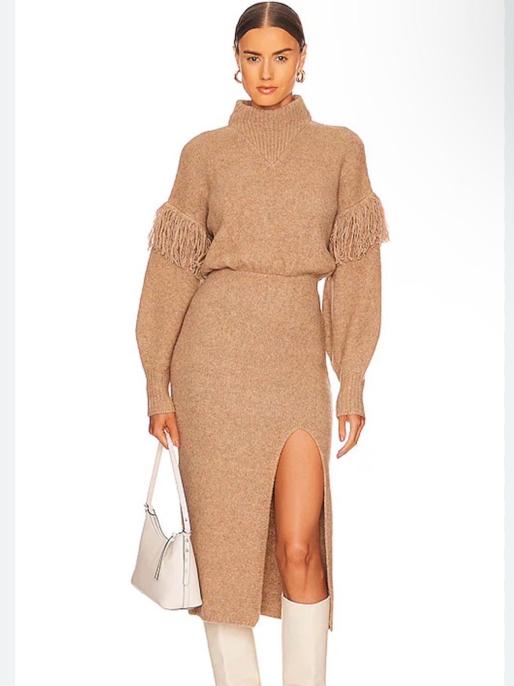 SAYLOR Angelle Sweater Dress in Oatmeal